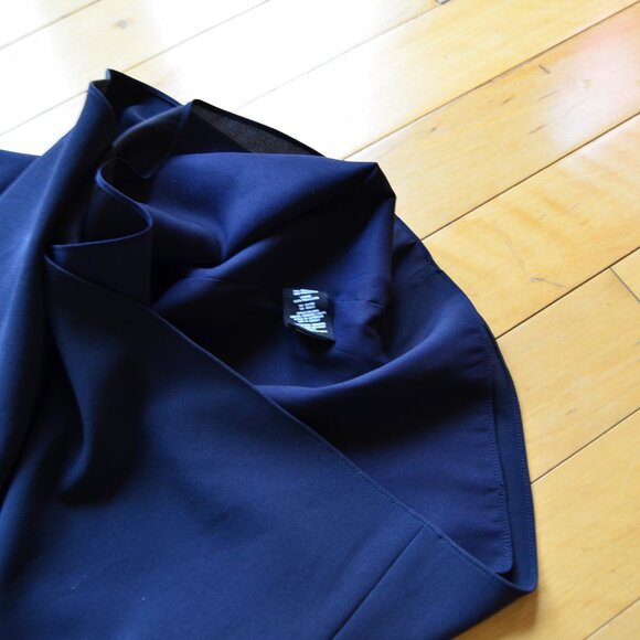 Theory Sleeveless Navy Blue Shift Dress Size 6 - Picture 5 of 9